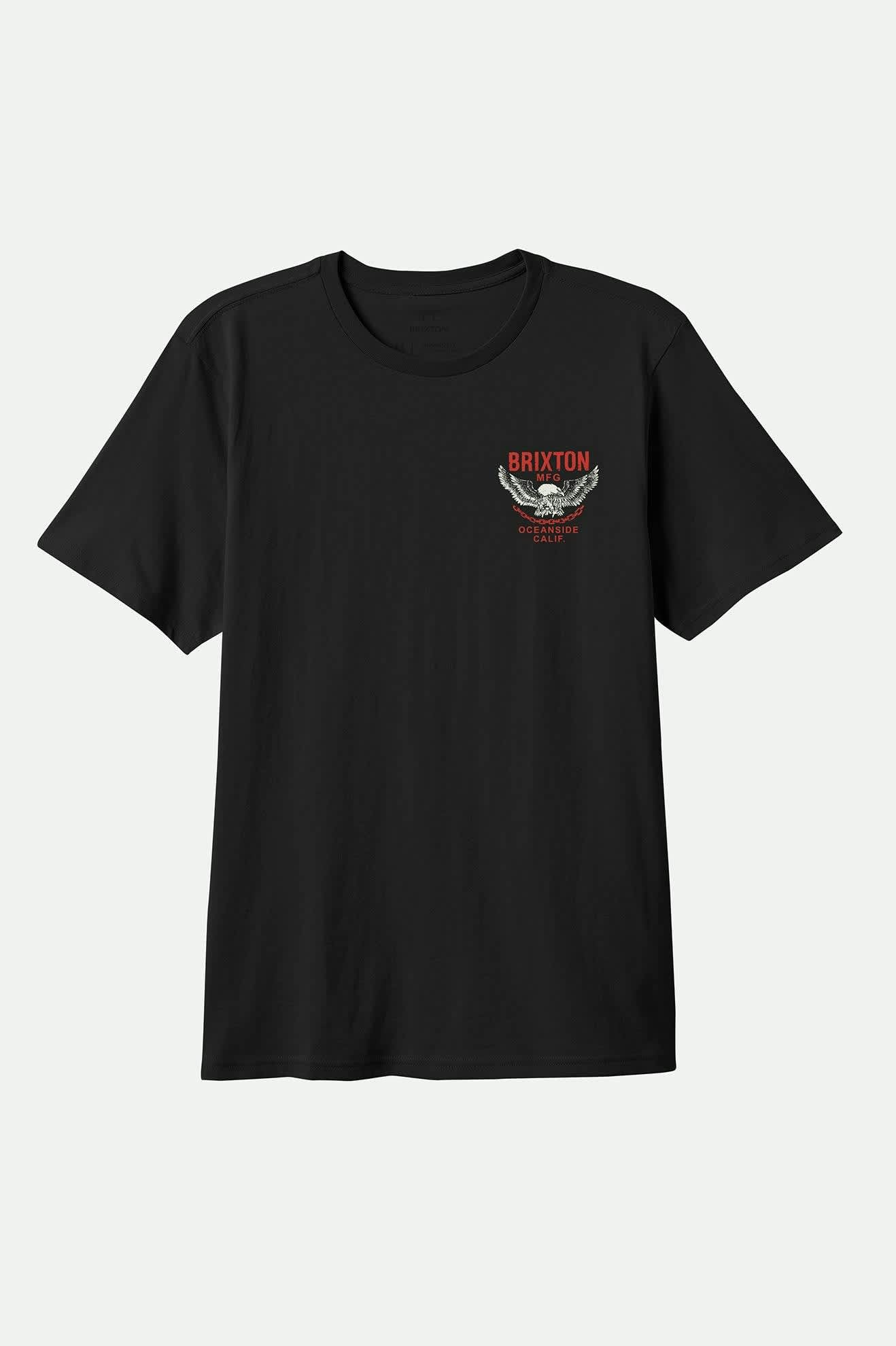 Waller S/S Standard T-Shirt - Black Worn Wash