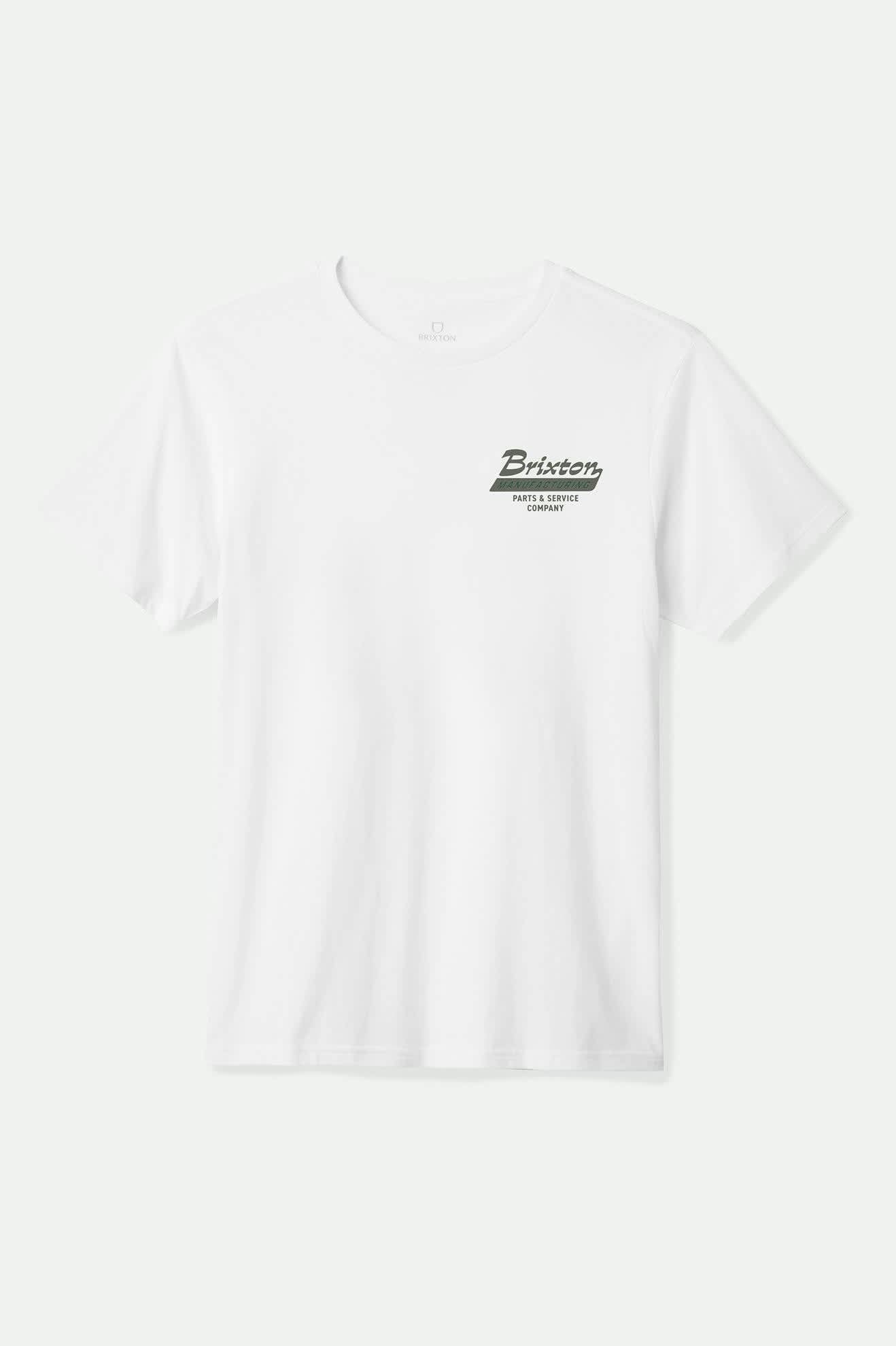 Township S/S Tailored T-shirt - White/Olive