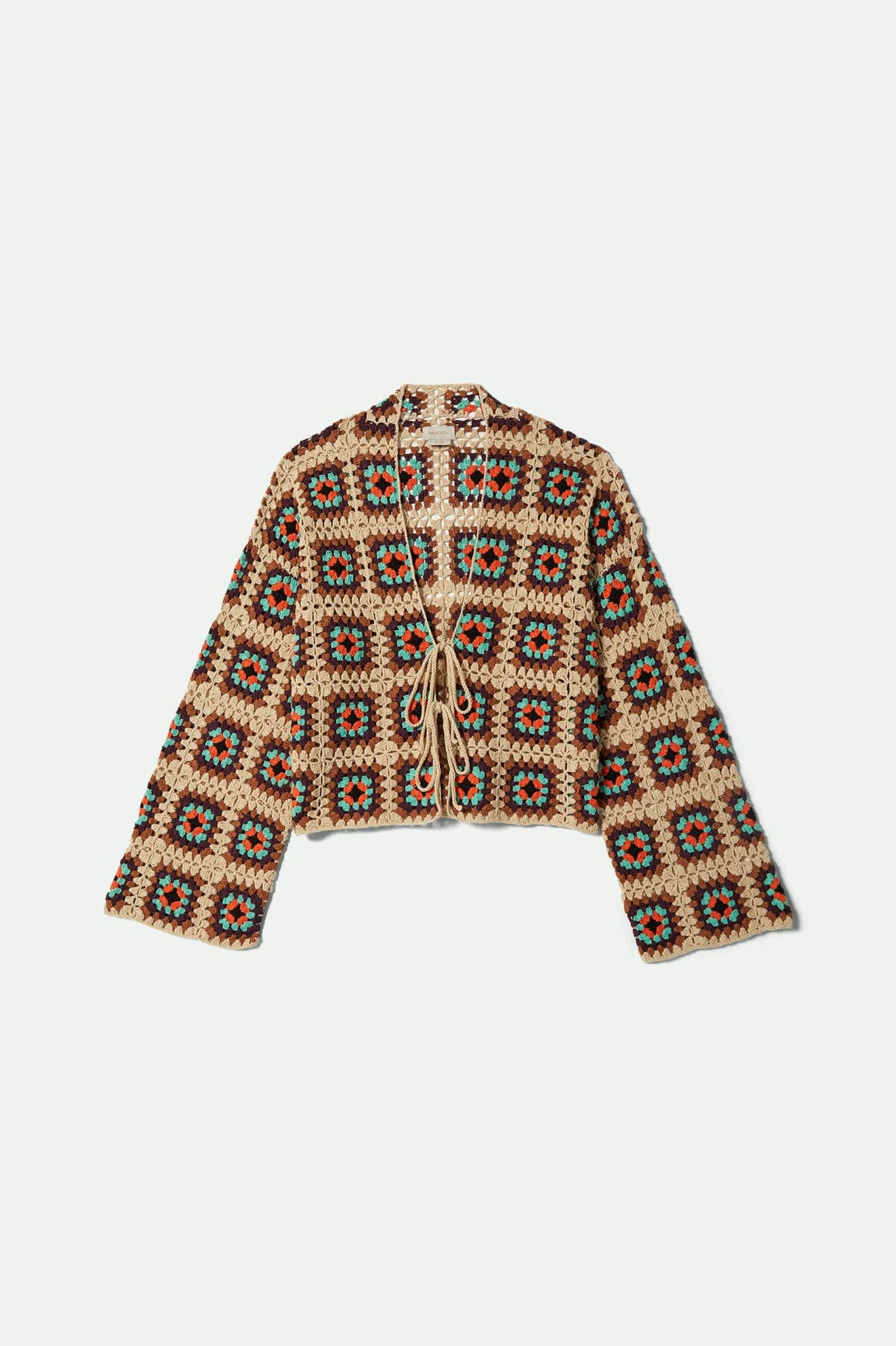 Crochet Knit Kimono - Multi Color