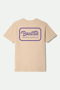 Grade S/S Standard T-Shirt - Cream/Violet