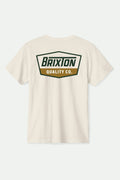 Regal S/S Standard T-Shirt - Cream/Dark Green/Metal Bronze
