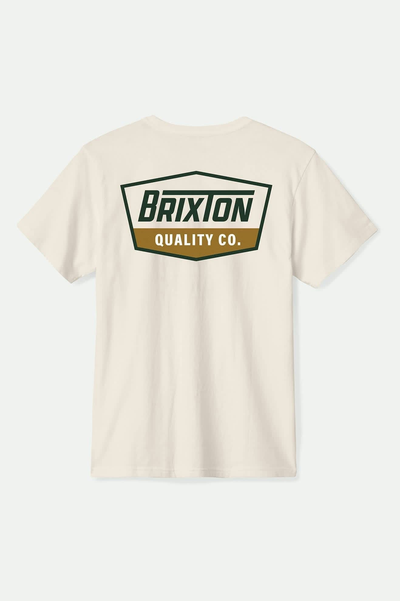 Regal S/S Standard T-Shirt - Cream/Dark Green/Metal Bronze