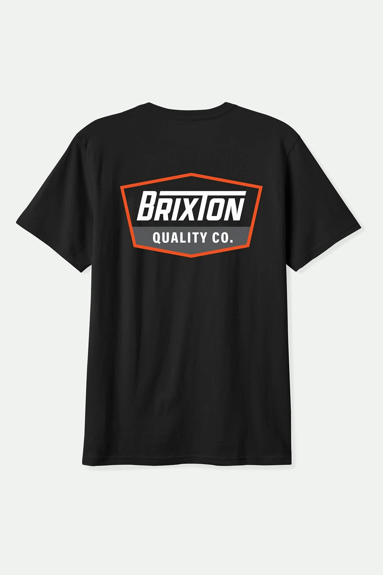 Regal S/S Standard T-Shirt - Black/Classic Orange/White