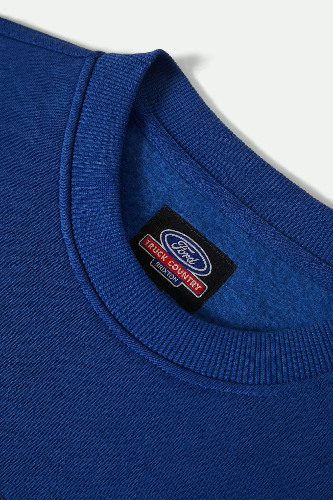 Ford Number One Relaxed Fleece Crew - Ford Blue