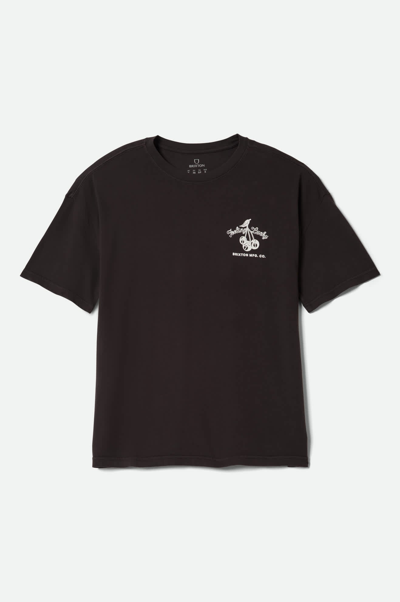 Feeling Lucky Oversized Boyfriend T-Shirt - Black