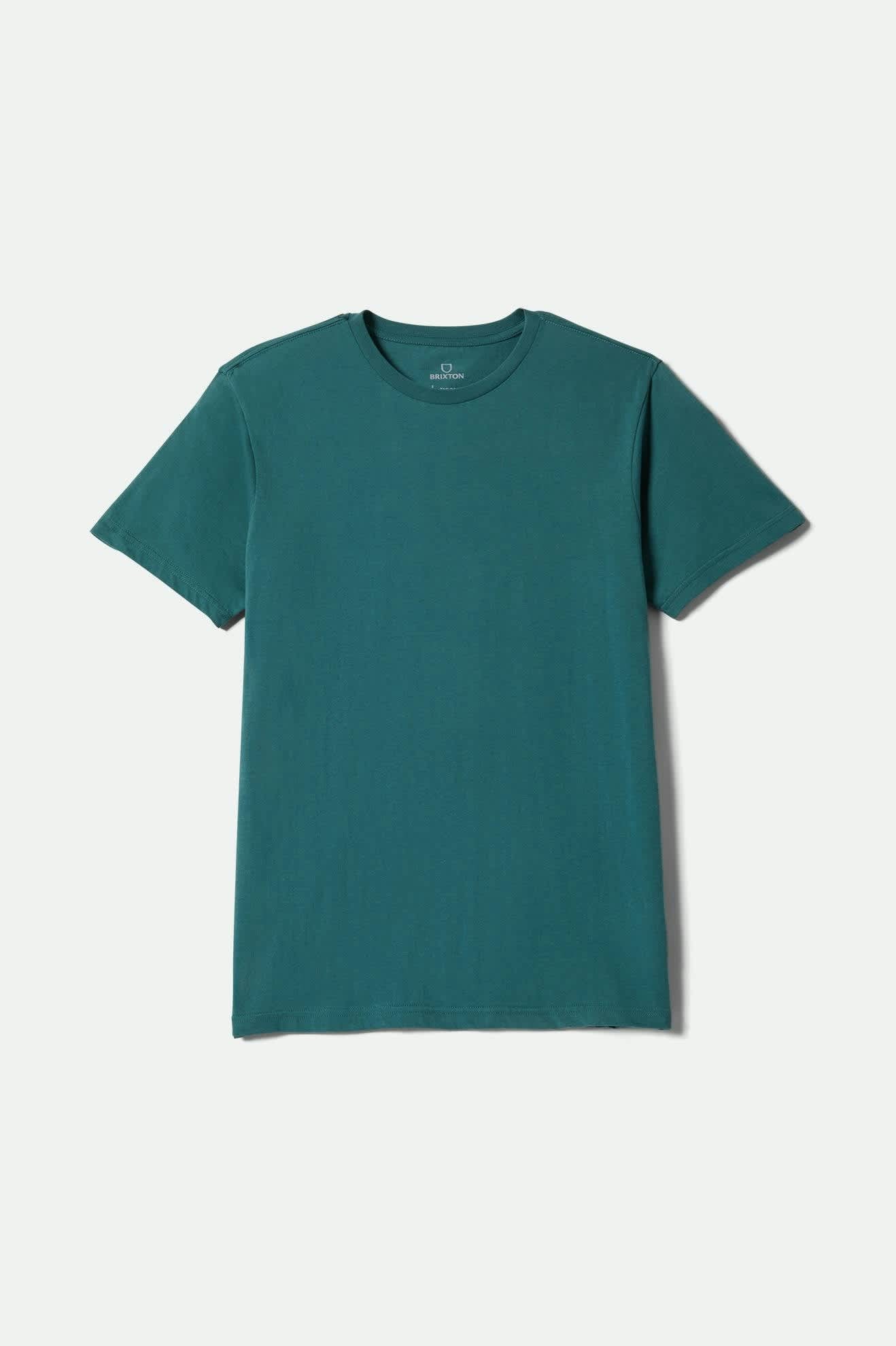 Premium Cotton Short Sleeve Tailored T-Shirt - Night Sage