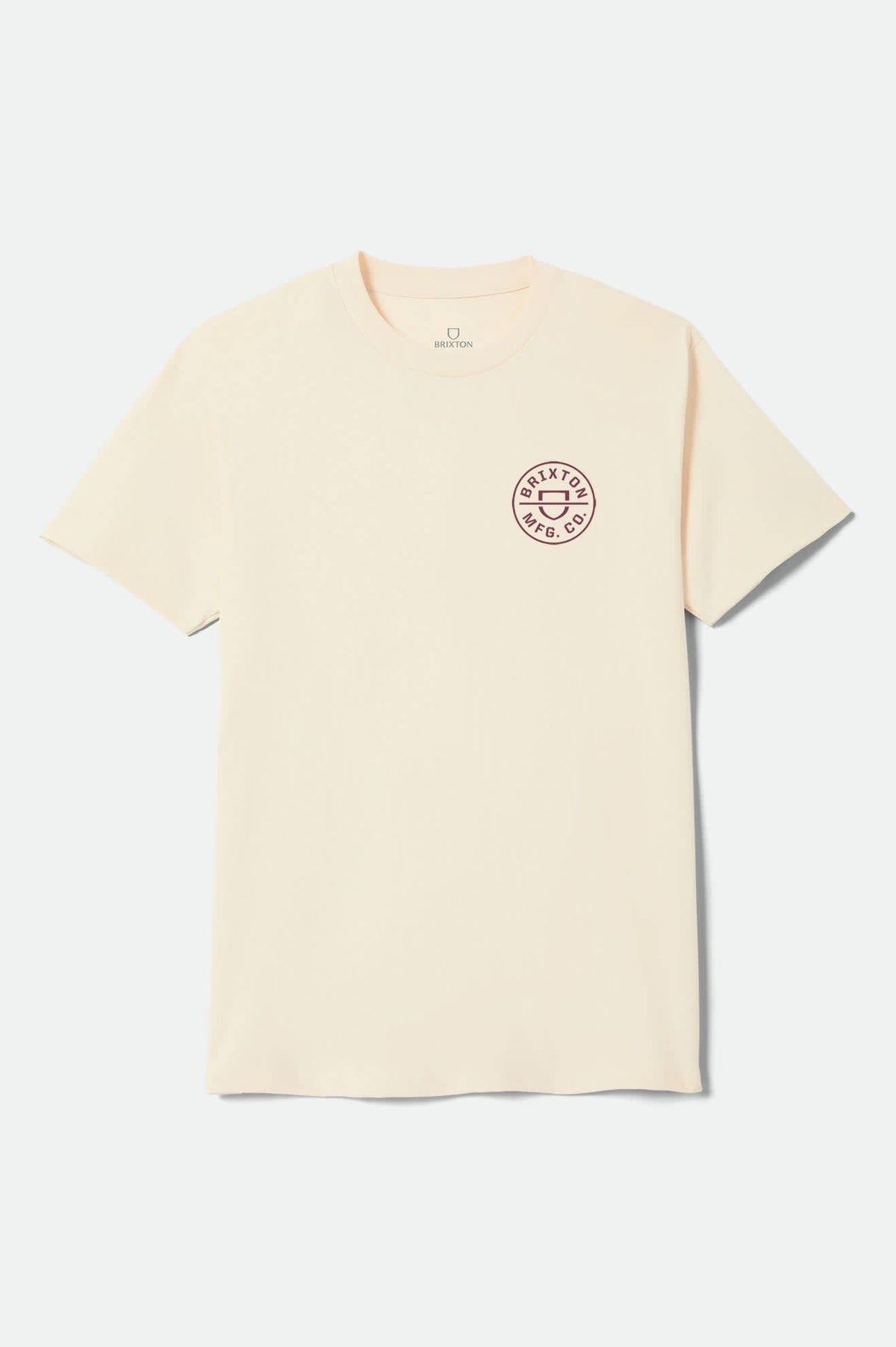 Crest Short Sleeve Standard T-Shirt - Cream/Mahogany