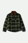 Durham Sherpa Lined Jacket - Black/Wild Green Flannel