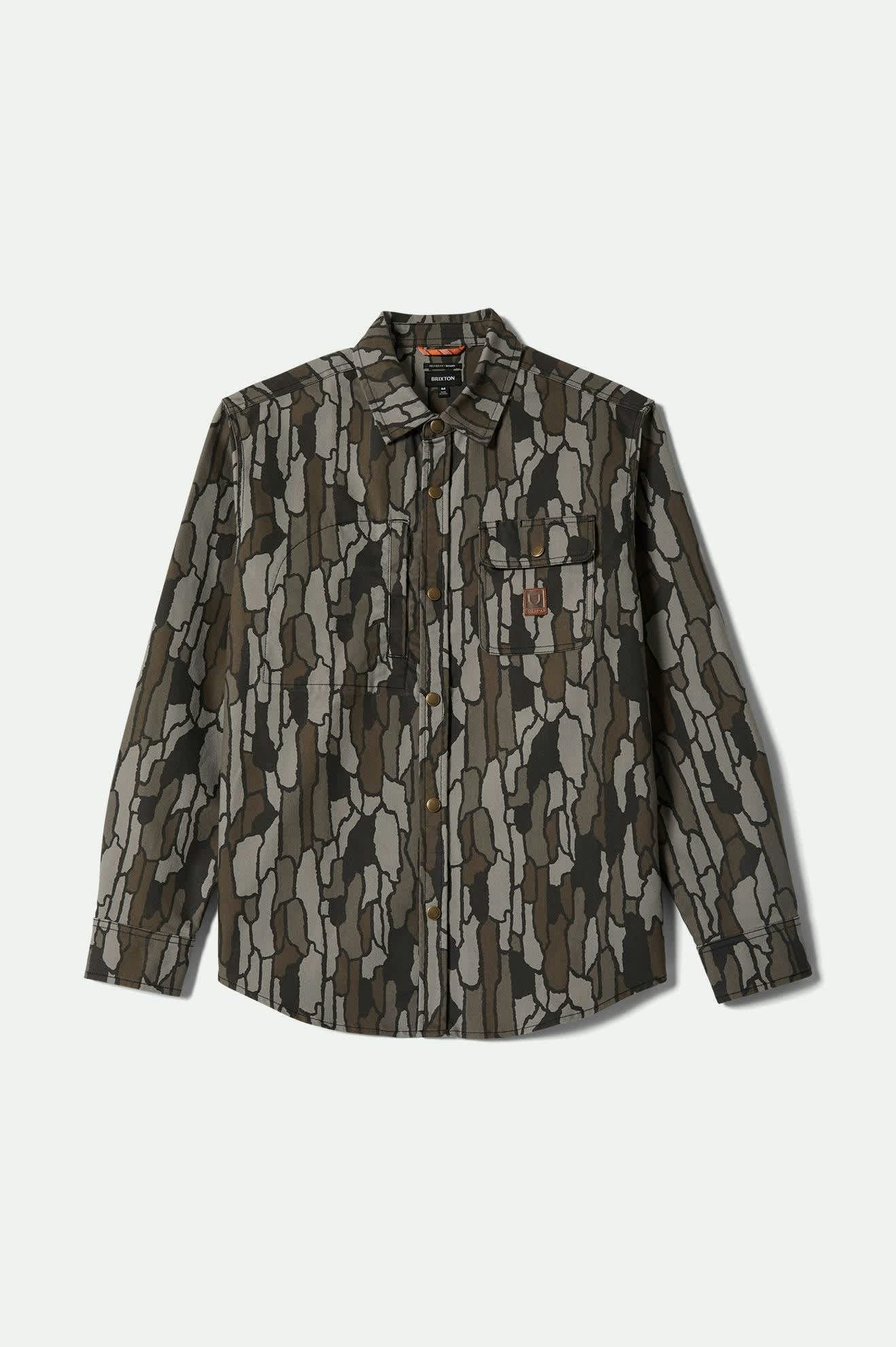 Builders Stretch L/S Overshirt - Bark Camo