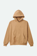 Embroidered Heavyweight Oversized Hoodie - Tiger's Eye