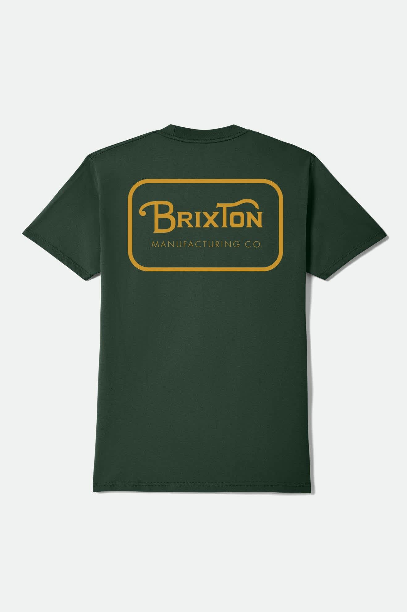 Grade Short Sleeve Standard T-Shirt - Forest Green/Gold