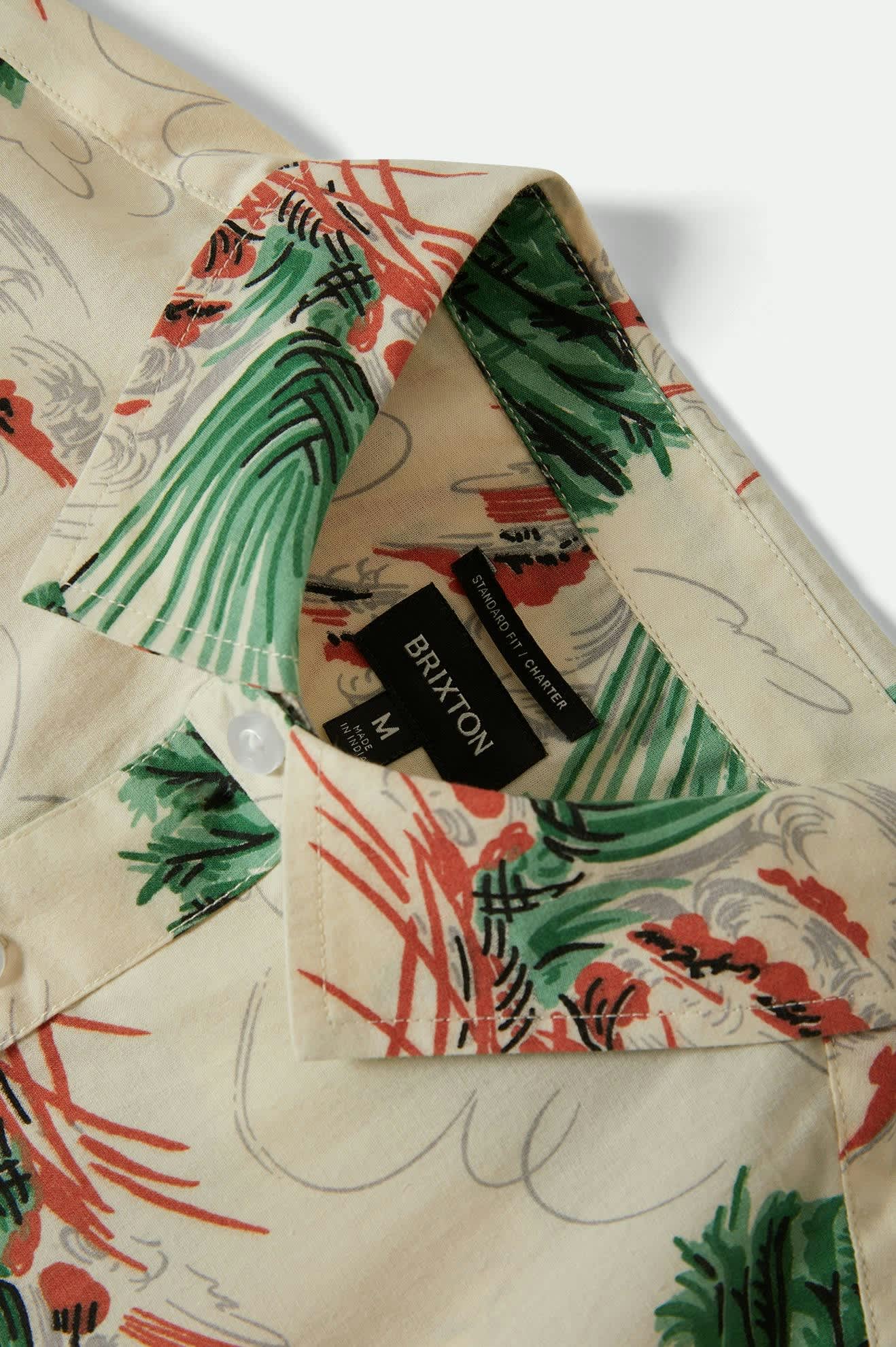 Charter Print S/S Shirt - Vintage Palm Print