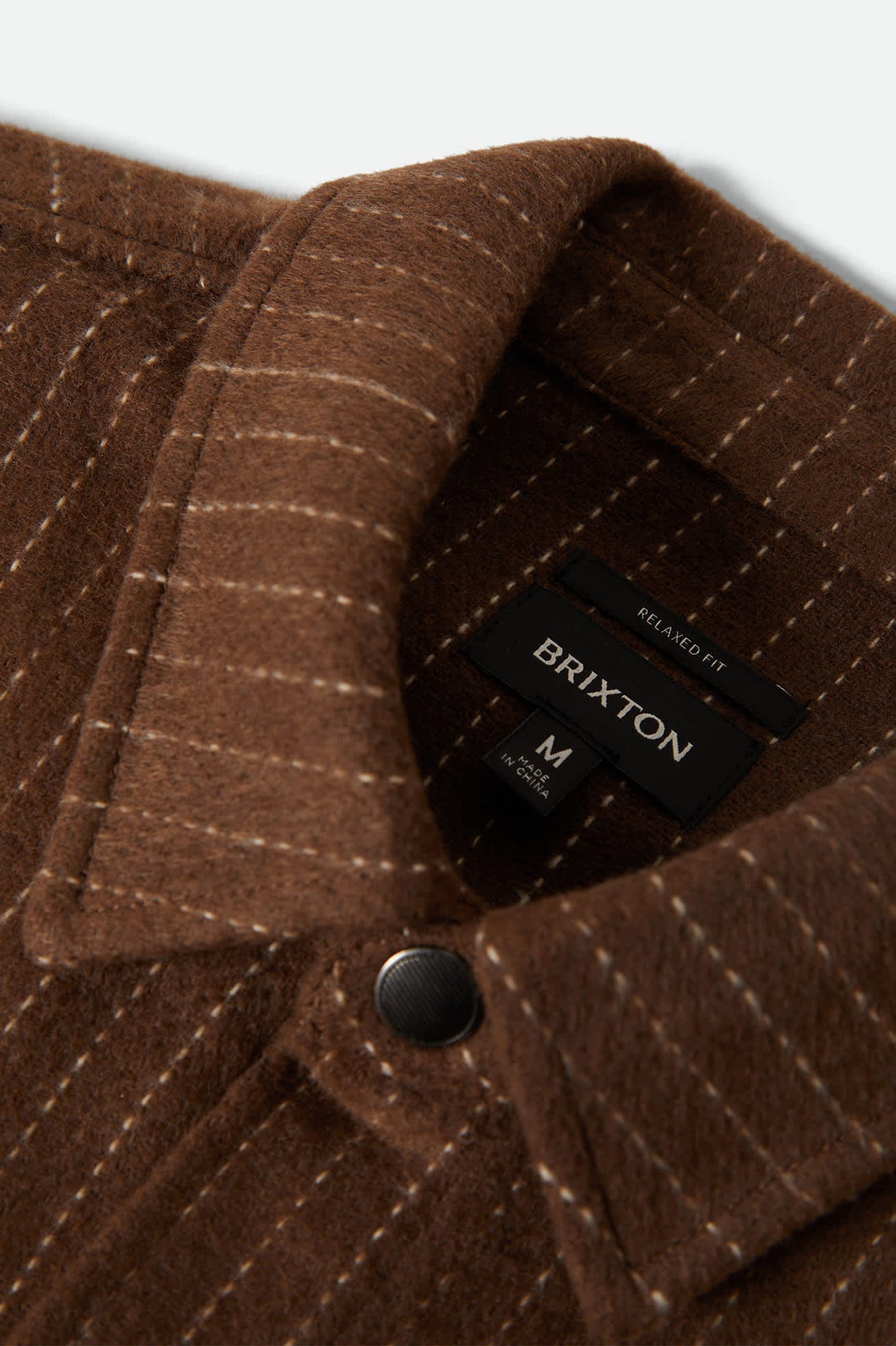 Selden Soft Brushed Flannel - Pinecone Brown Pinestripe