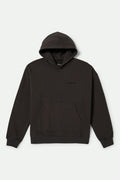 Embroidered Heavyweight Oversized Hoodie - Black