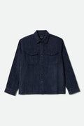 Selden Soft Brushed Flannel - Mood Indigo Pinestripe