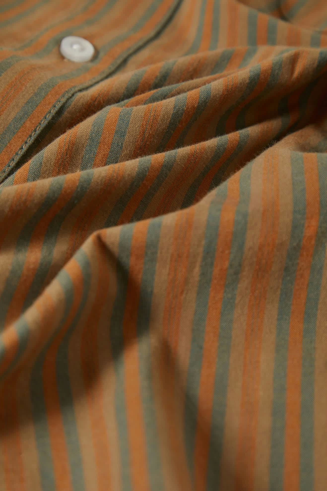 Charter Stripe S/S Shirt - Rustic Caramel/Night Sage