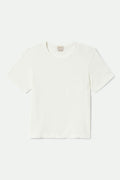 Carefree Organic Garment Dye Perfect T-Shirt - Off White