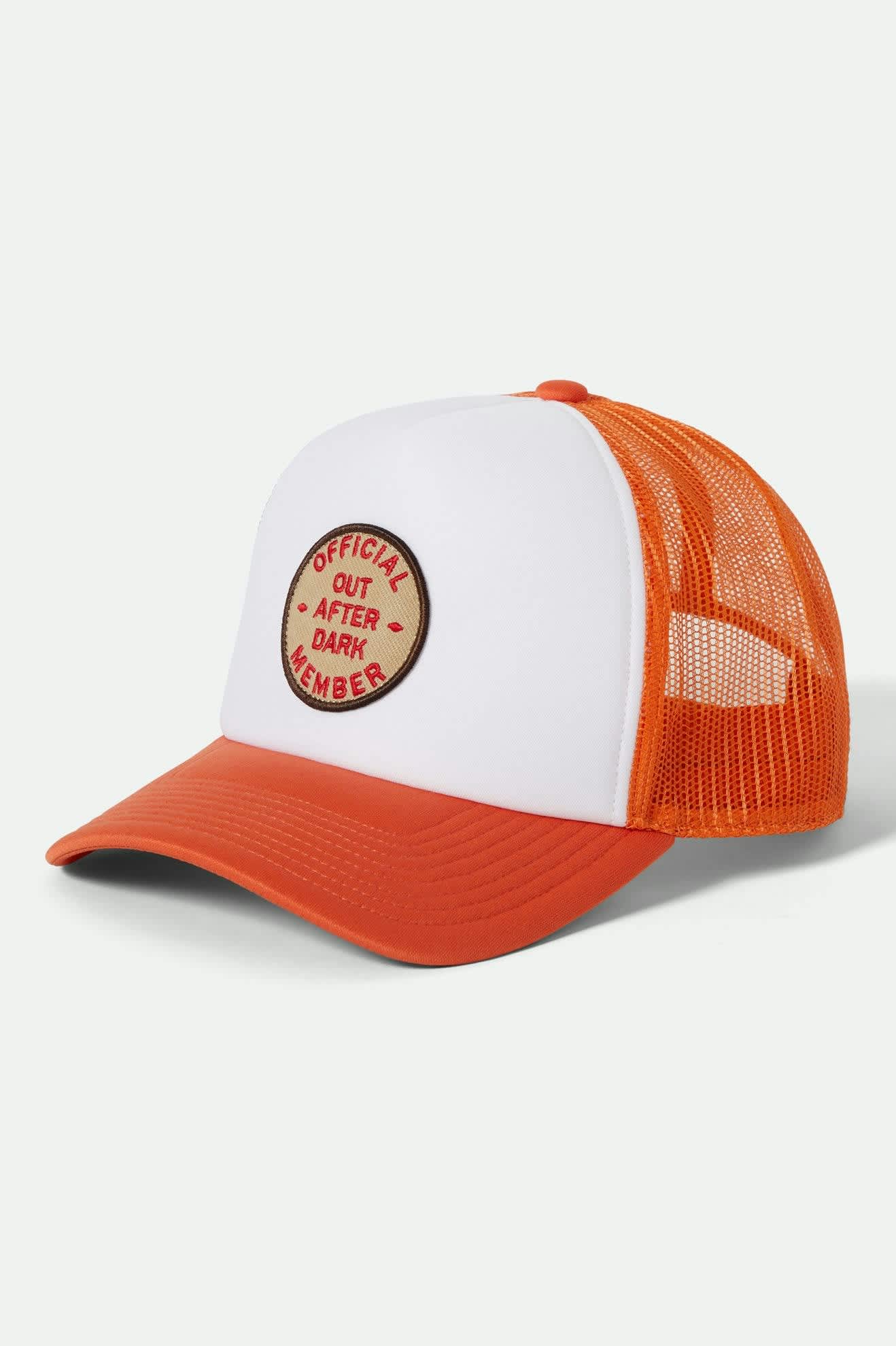 Out After Dark Netplus Trucker Hat - Tangerine/Off White
