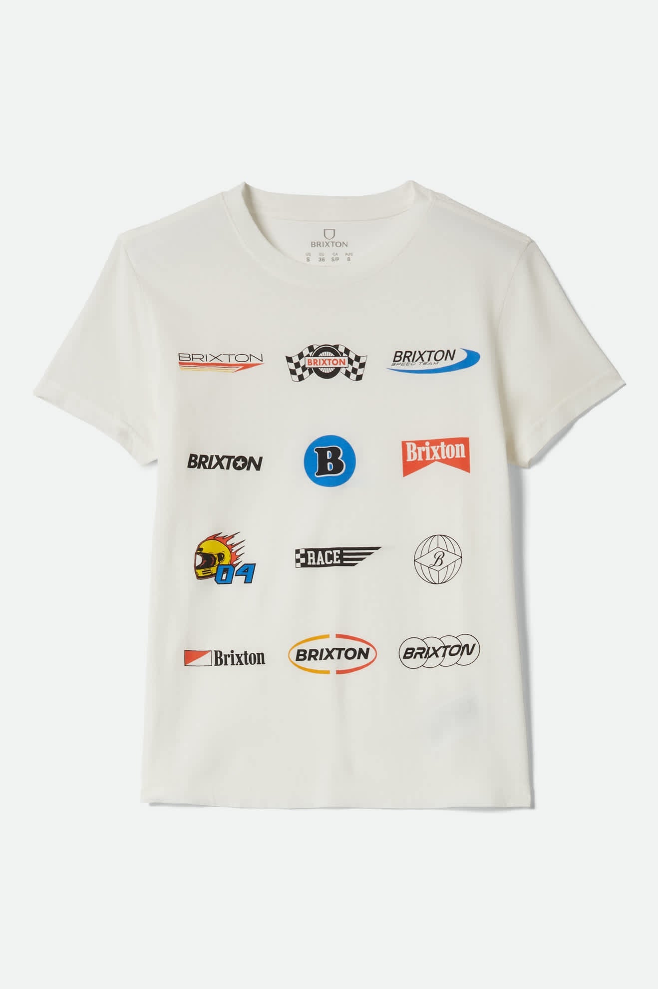 Racing Patches Crew T-Shirt - Off White