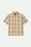 Cru Linen Blend S/S Shirt - Off White/Sand
