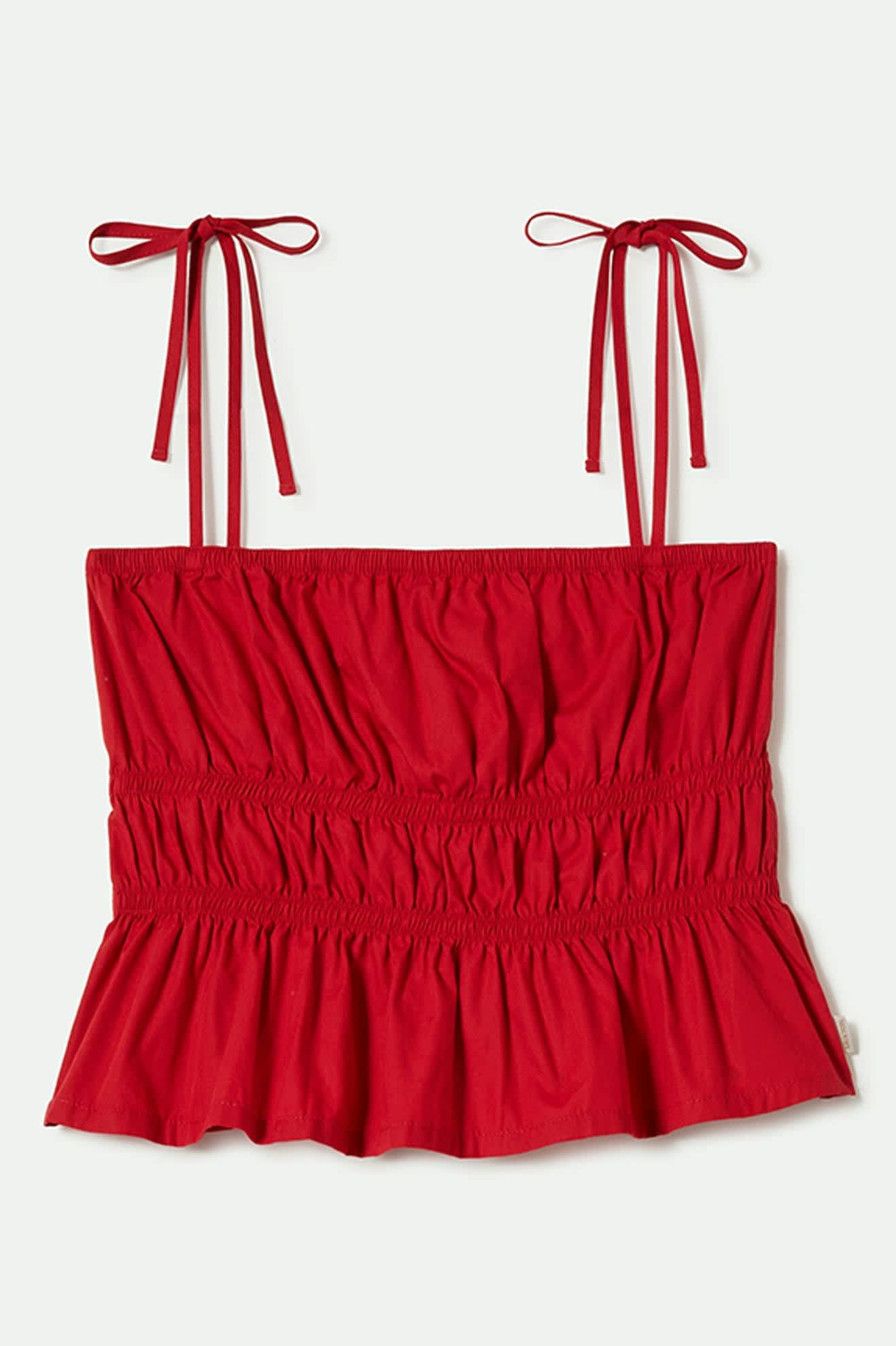 Eden Smocked Top - Crimson