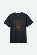 University S/S Standard T-Shirt - Black Worn Wash