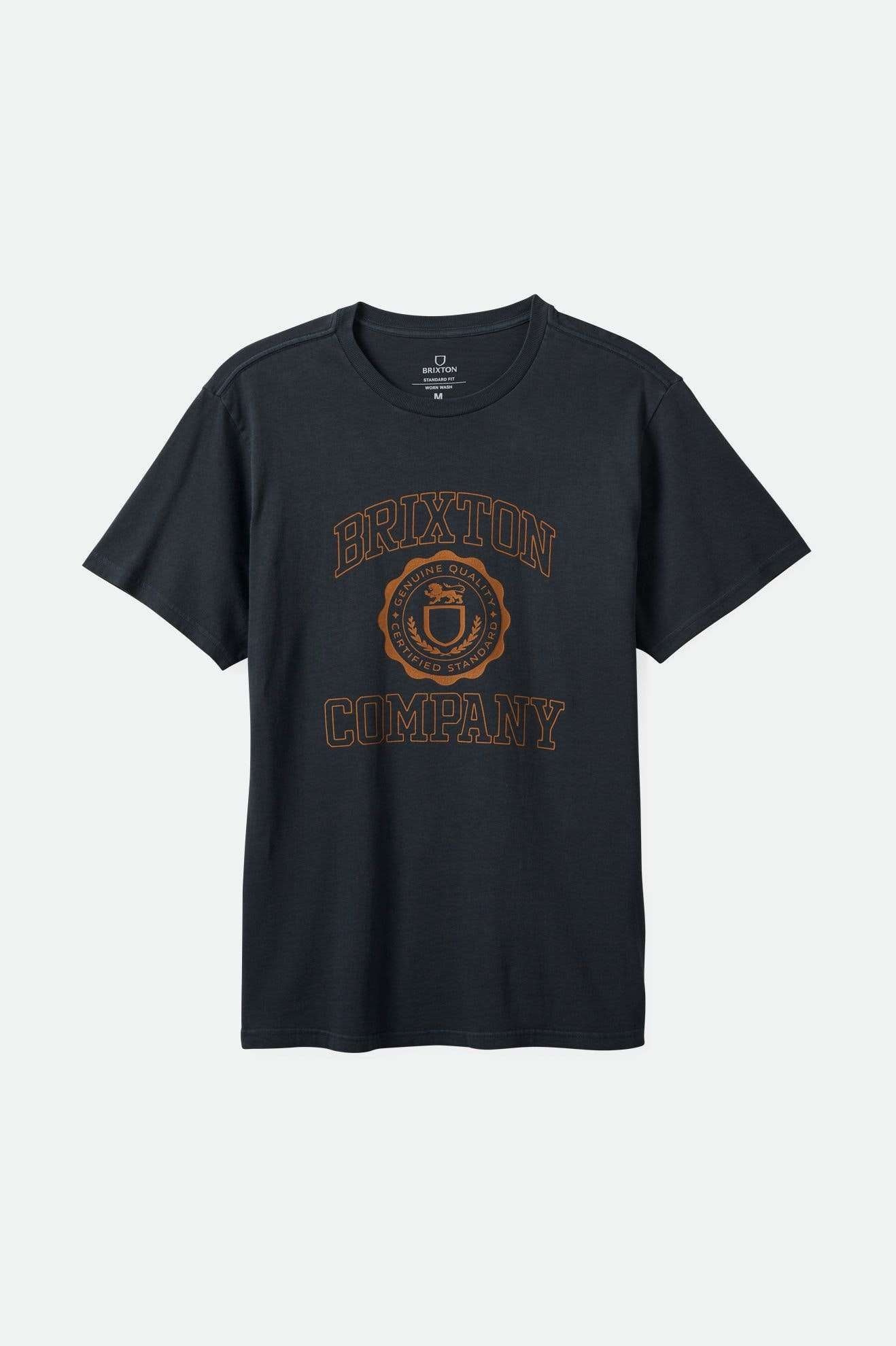University S/S Standard T-Shirt - Black Worn Wash