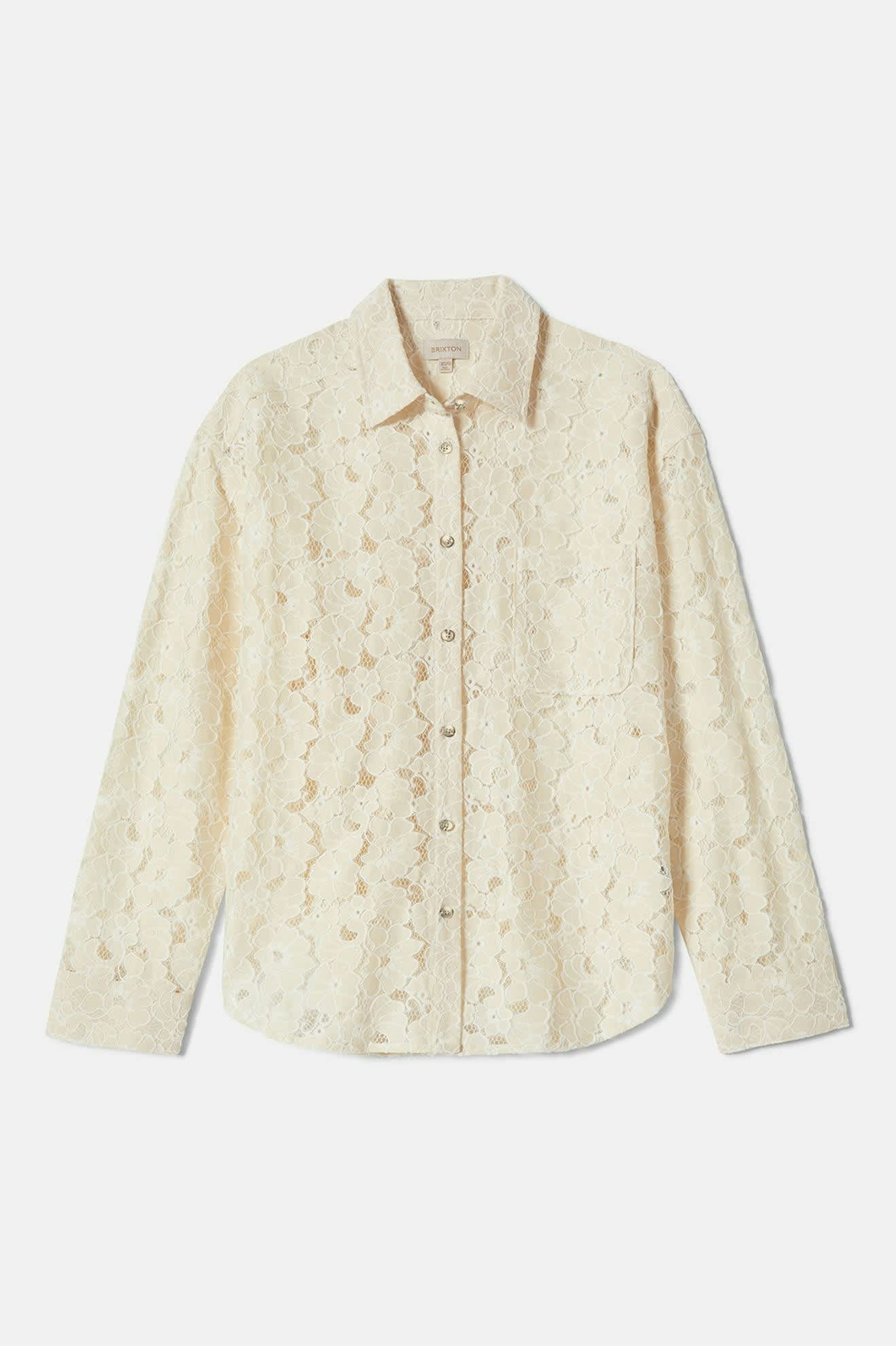 East Side Boxy L/S Button Down - Whitecap