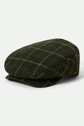 Barrel Flat Cap - Moss/Sand