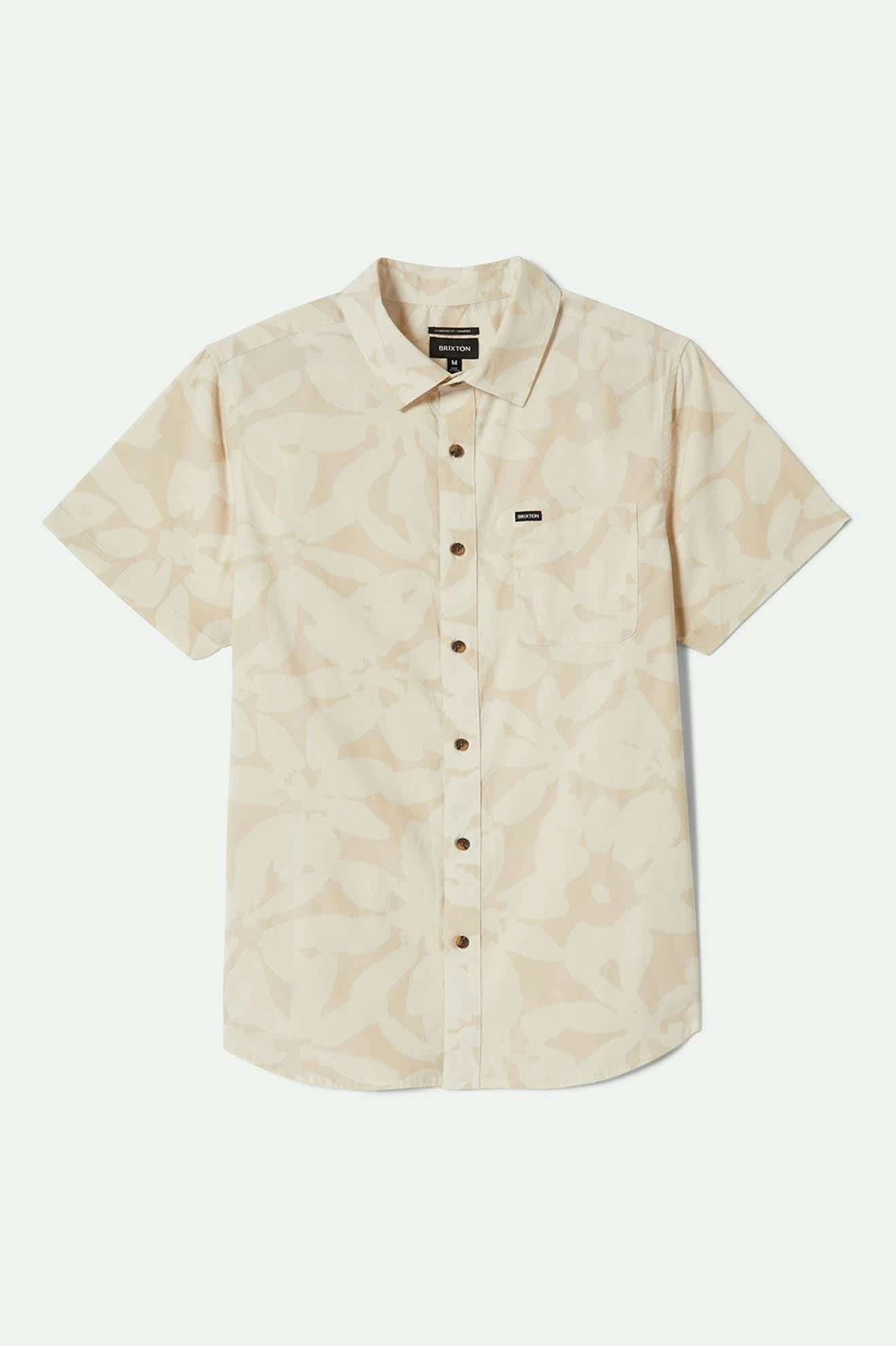 Charter Print S/S Shirt - Beige/Whitecap Floral