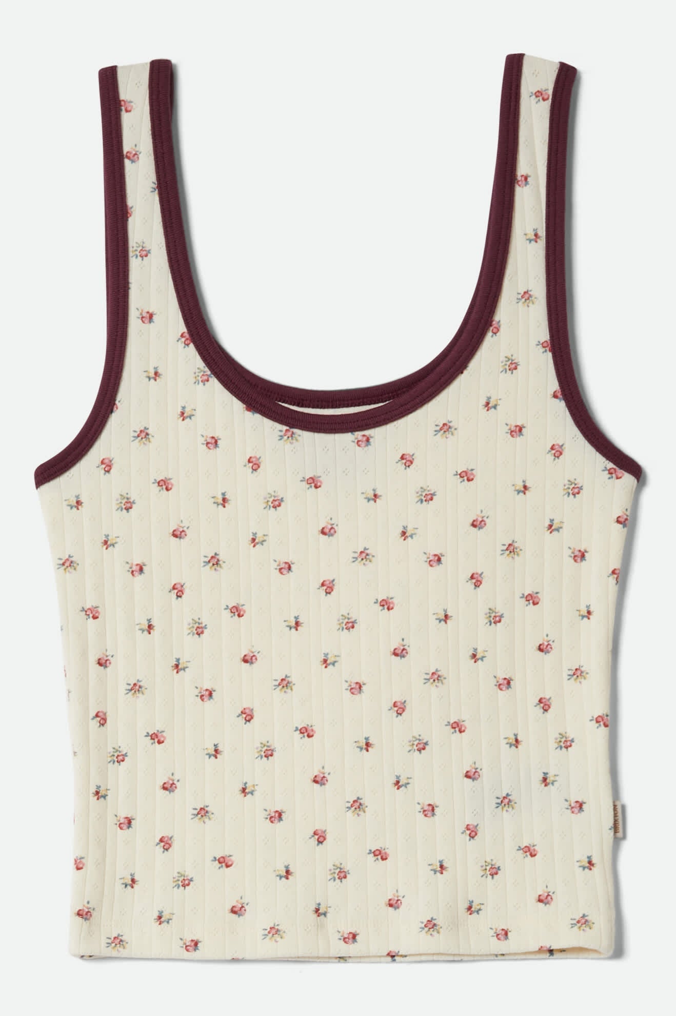 Off Duty A-Tank - Floral Pointelle