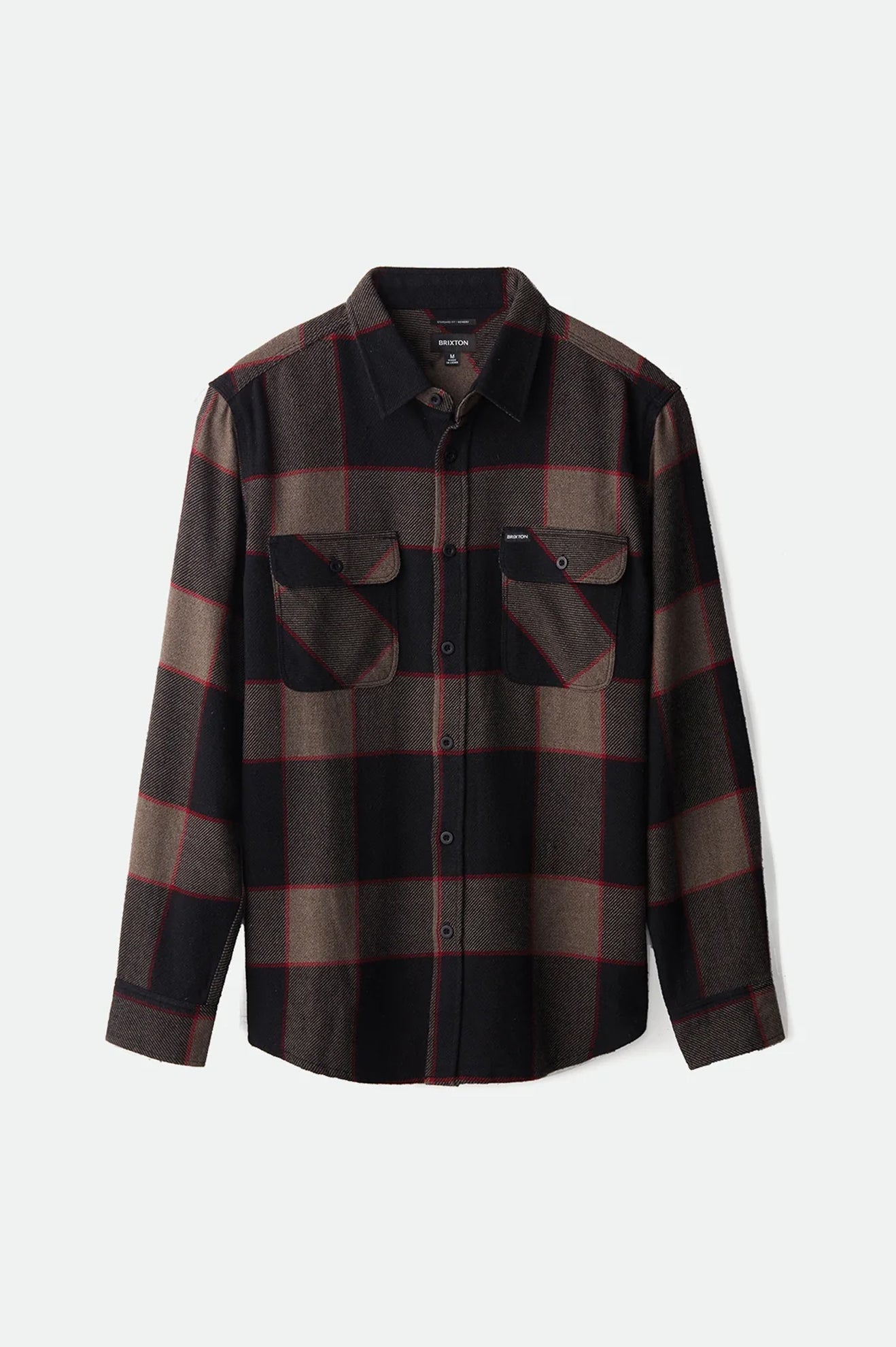 Bowery L/S Flannel - Heather Grey/Charcoal