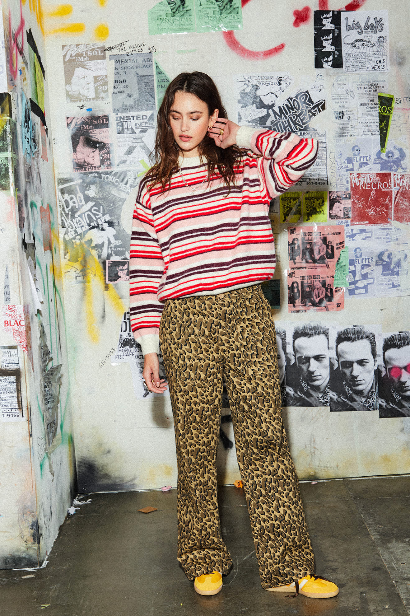 Cozy Crew Sweater - Multi Stripe