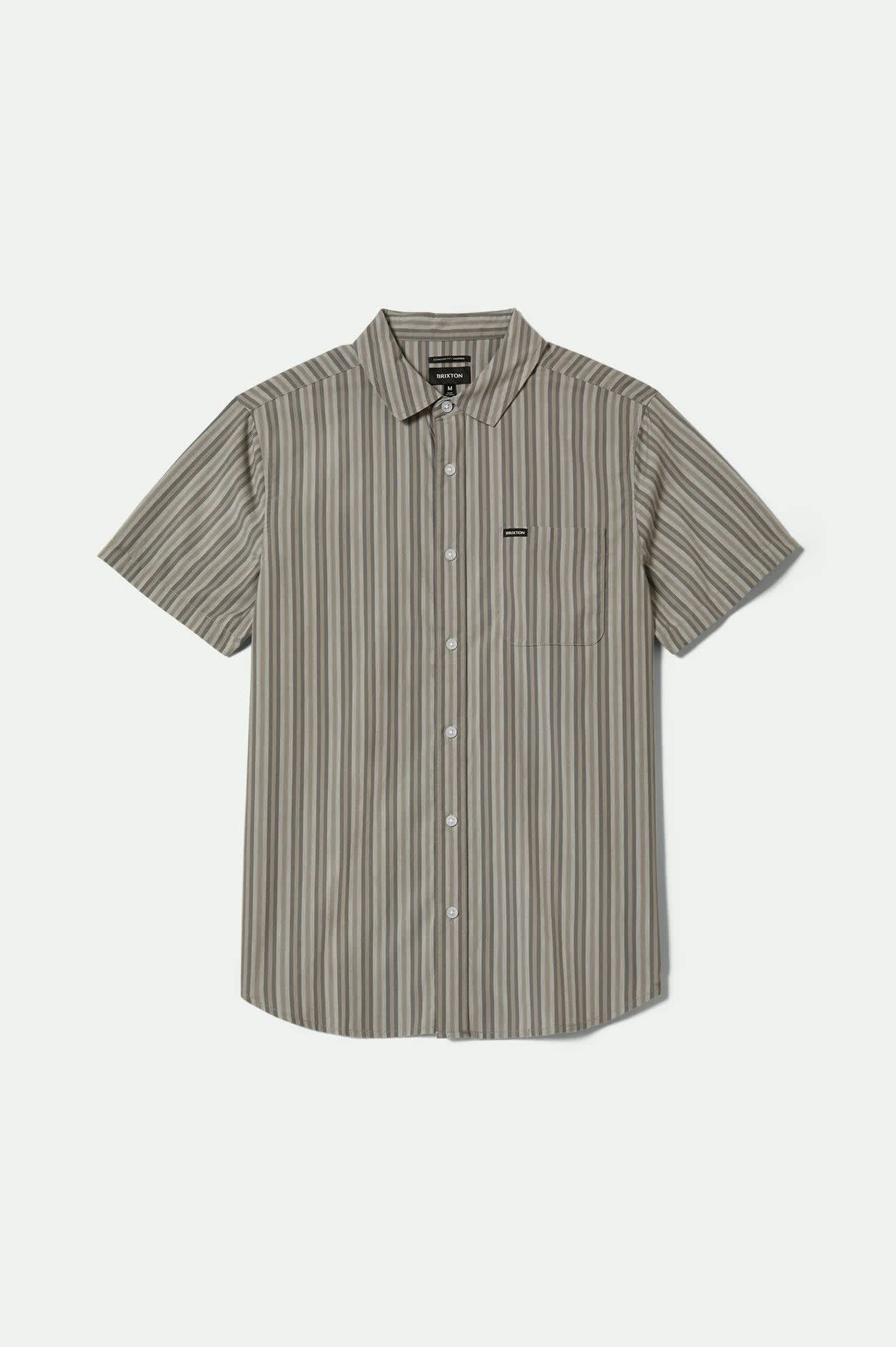 Charter Stripe S/S Shirt - Charcoal/Grey