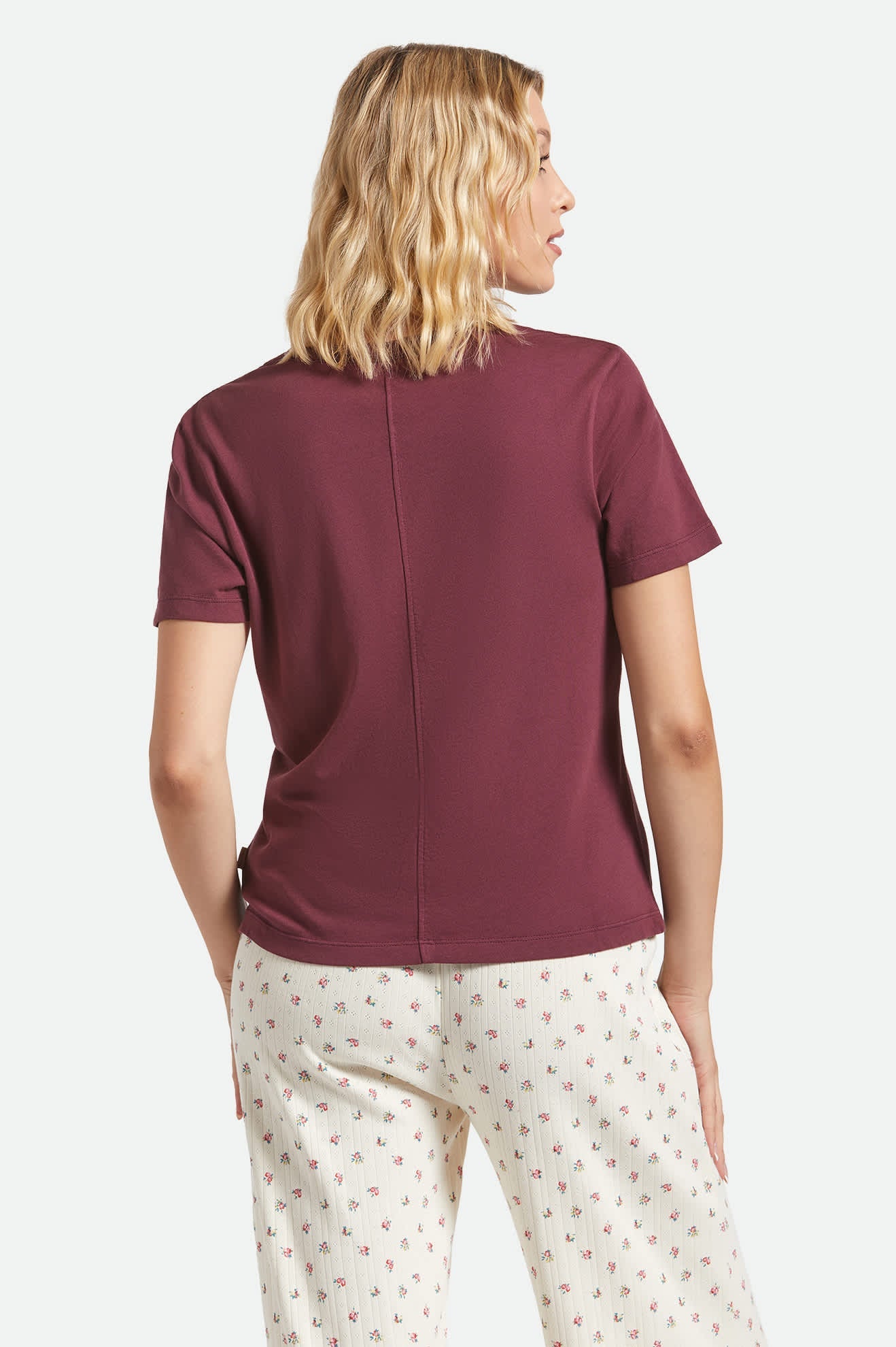 Carefree Organic Garment Dye Perfect T-Shirt - Port
