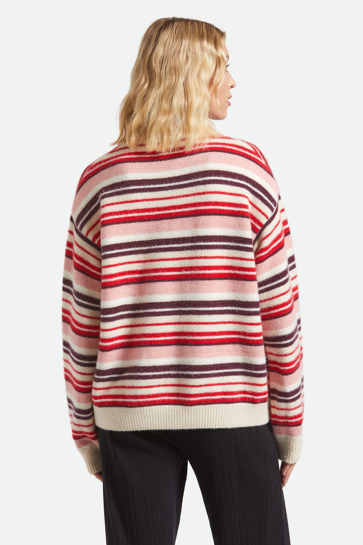 Cozy Crew Sweater - Multi Stripe