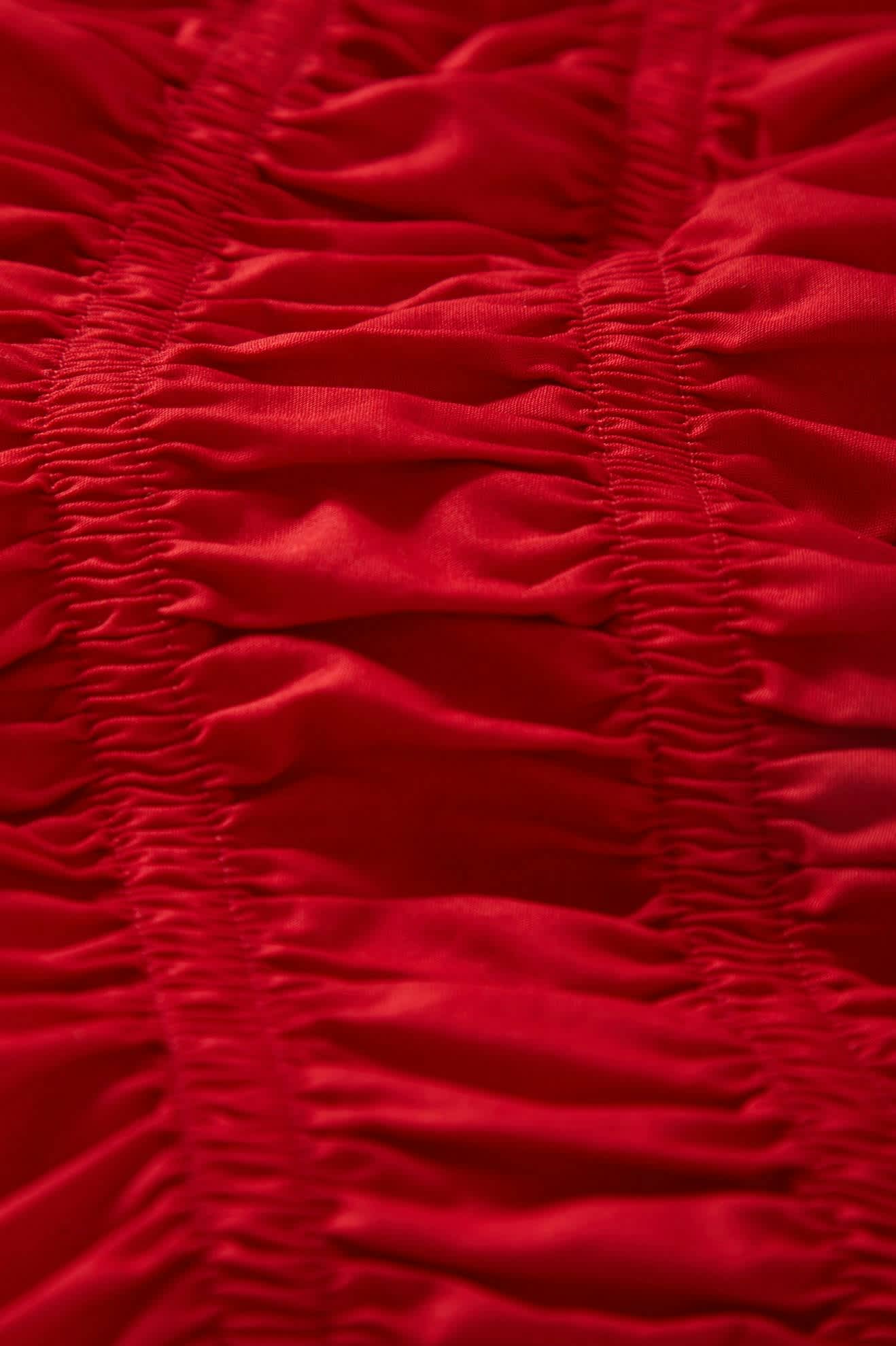 Eden Smocked Top - Crimson