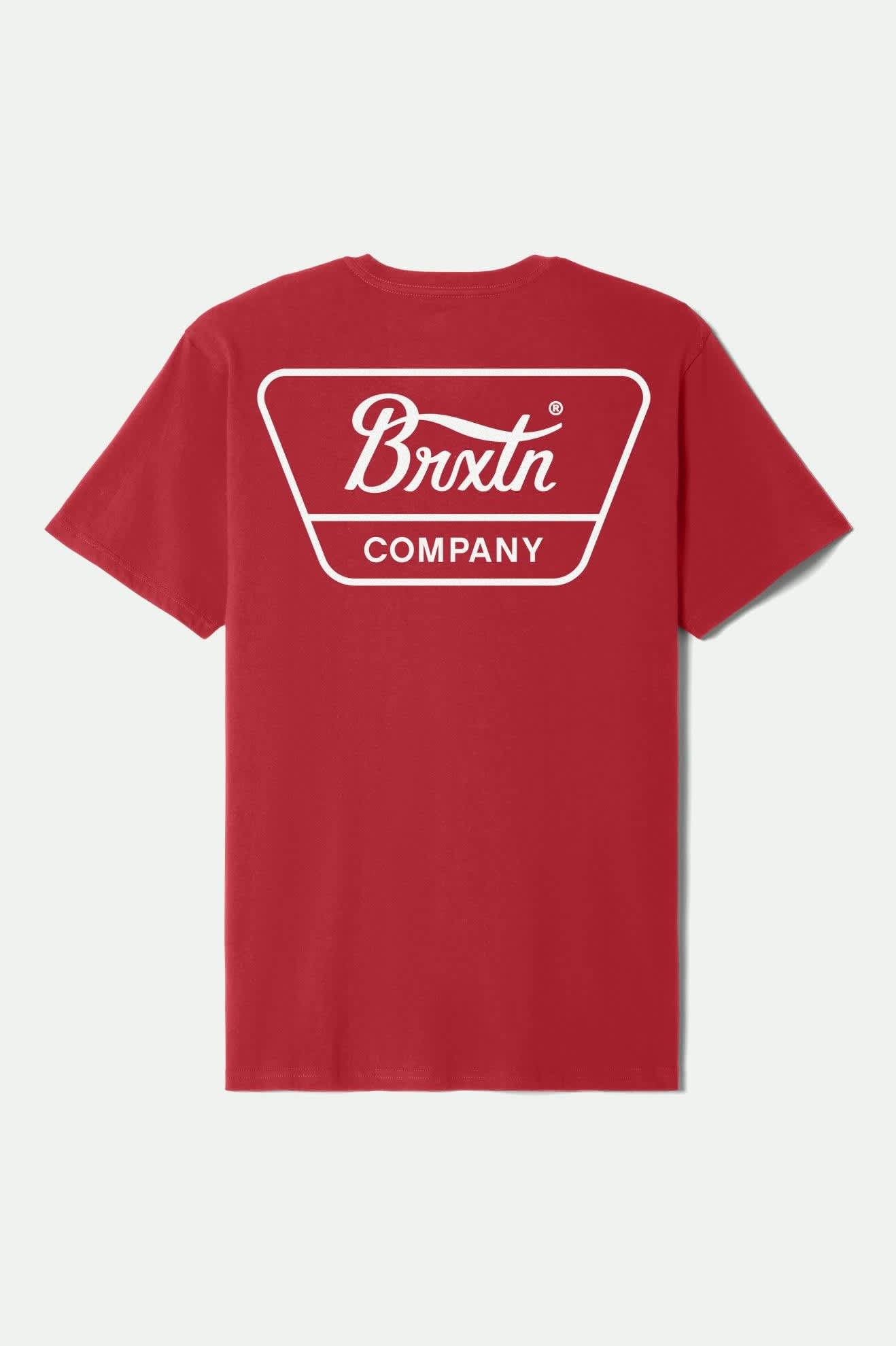 Linwood S/S Standard T-Shirt - Fuji Red/White