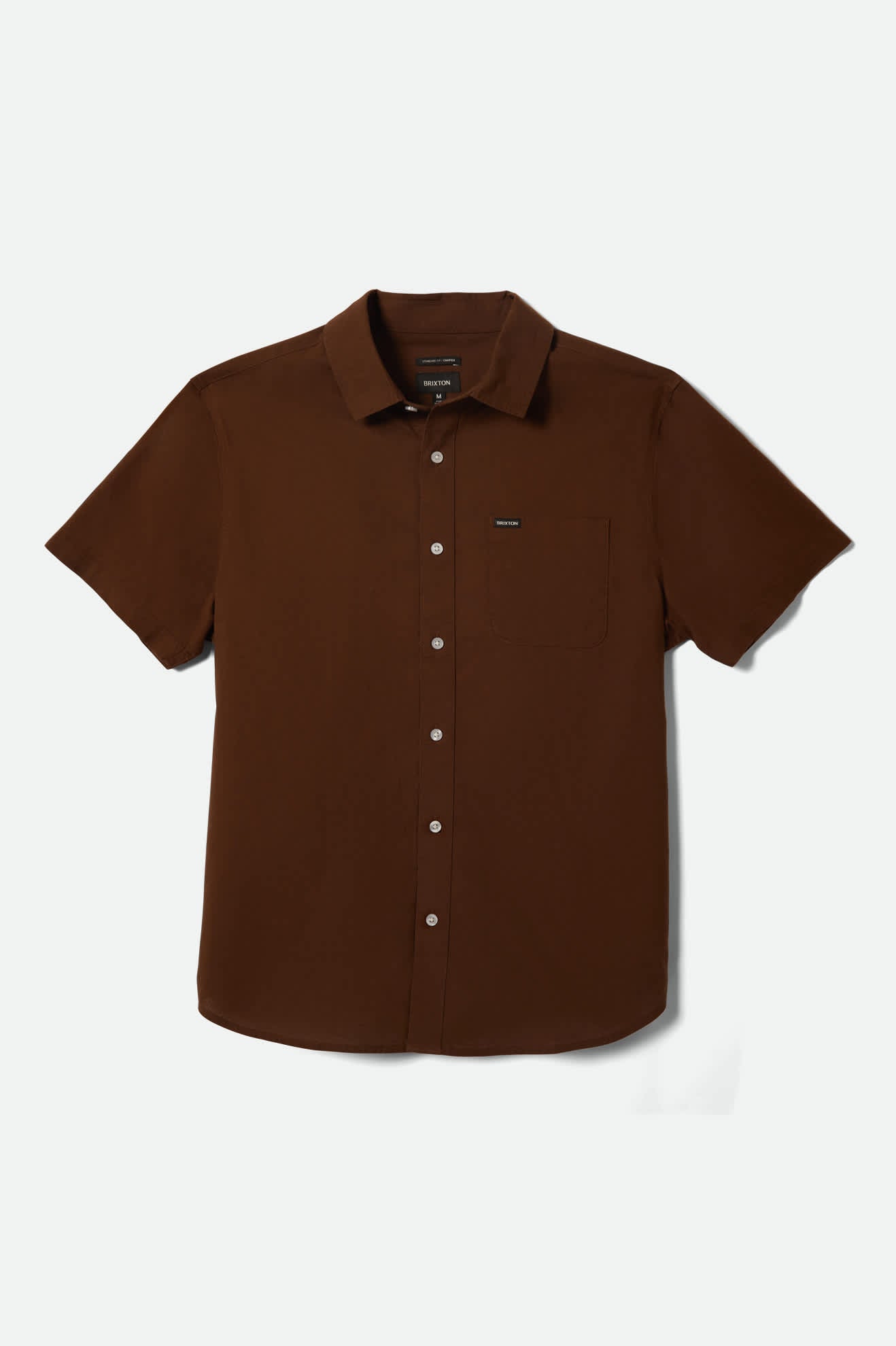Charter Oxford S/S Shirt - Dark Earth Textured