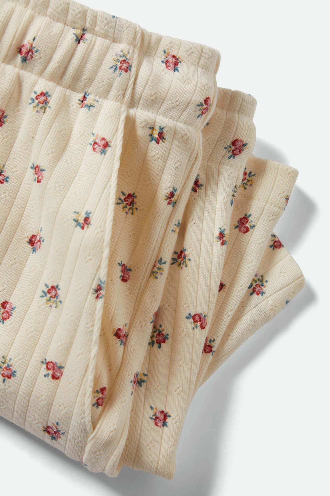 Off Duty Lounge Short - Floral Pointelle