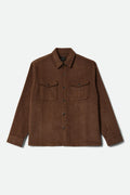 Selden Soft Brushed Flannel - Pinecone Brown Pinestripe
