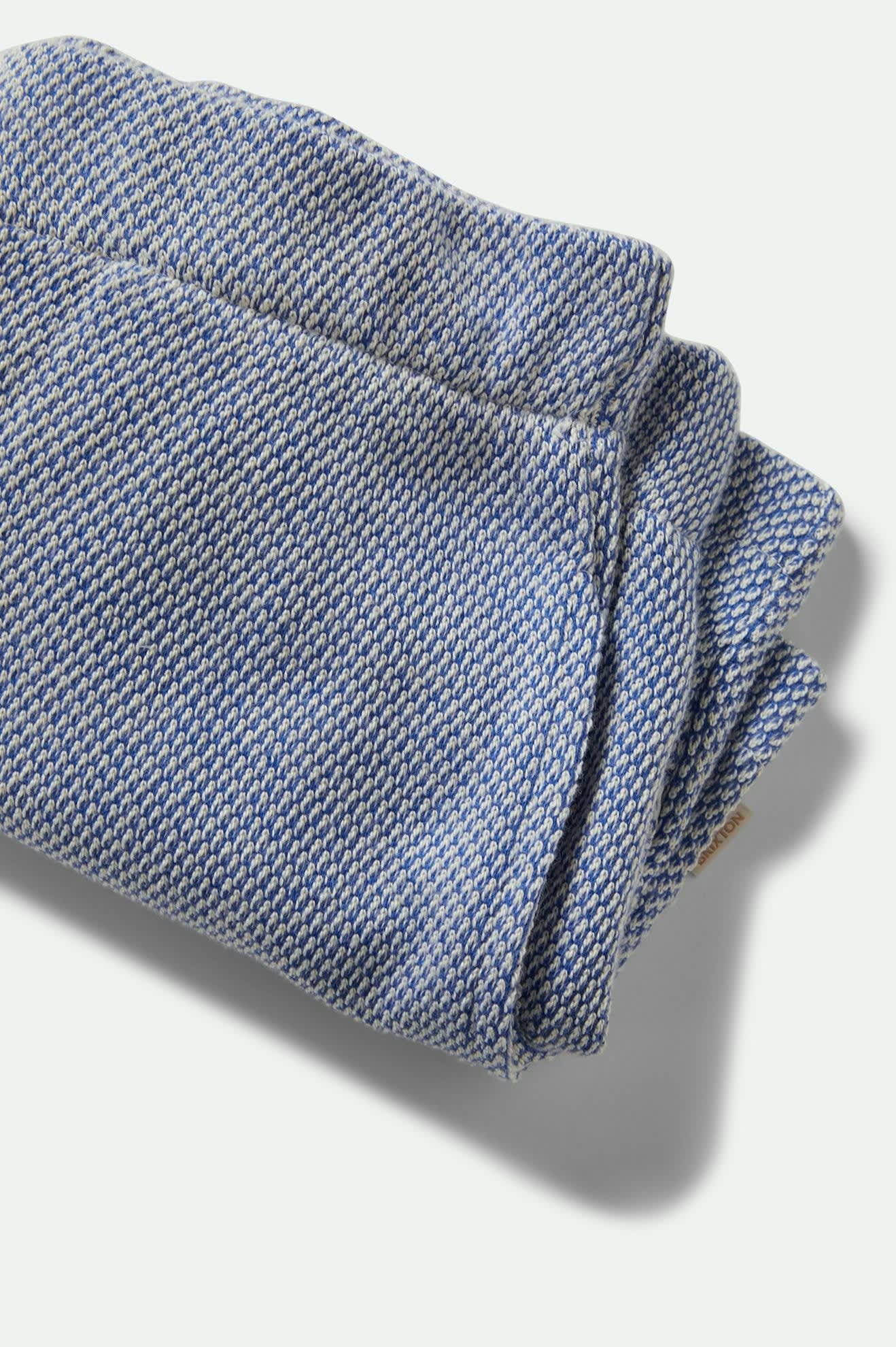 The Weekend Cross Loop French Terry Lounge Short - Off White/Electric Indigo