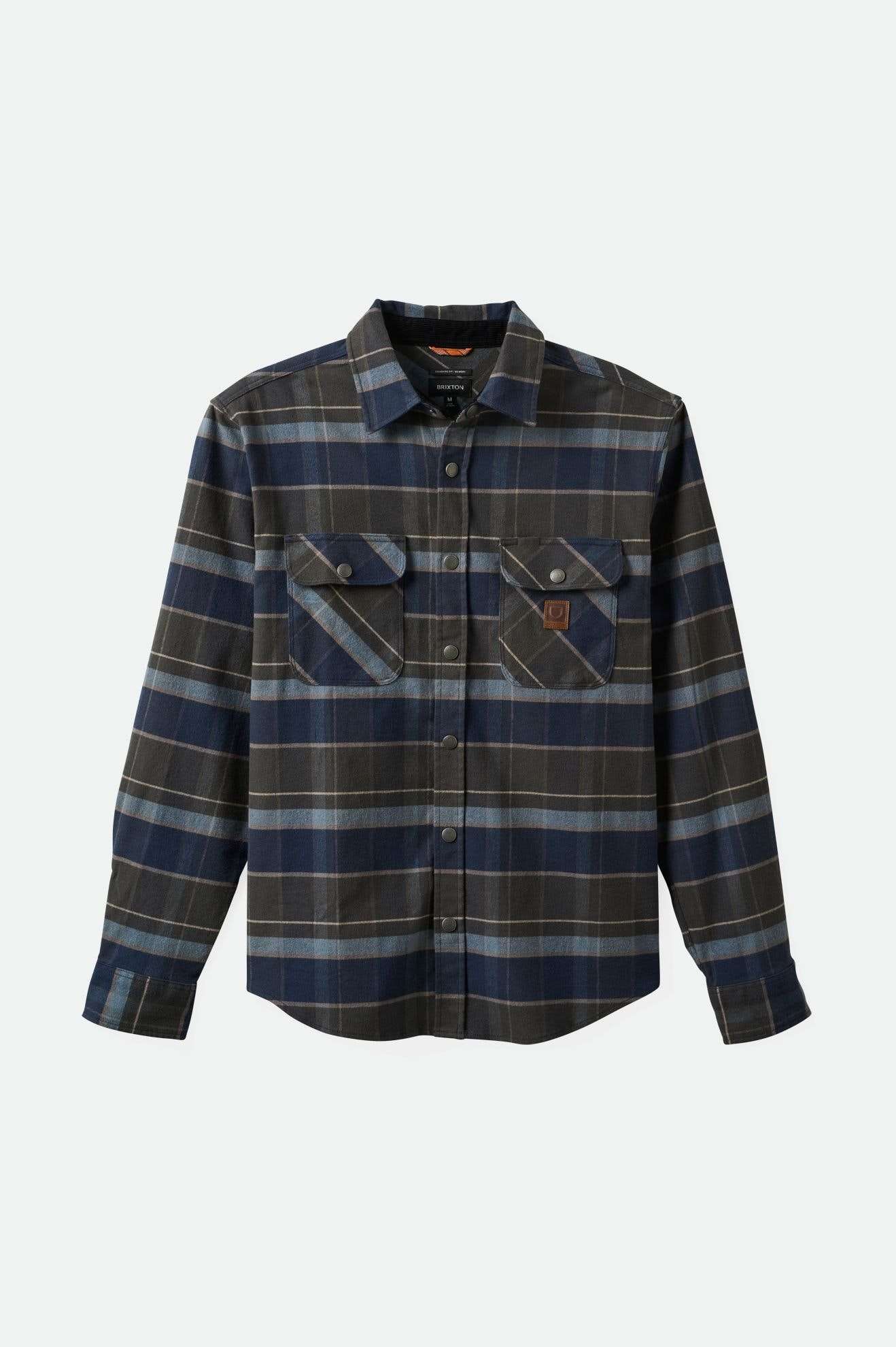 Builders Bowery Stretch Water Resistant L/S Flannel - Washed Navy/Black/Coronet Blue