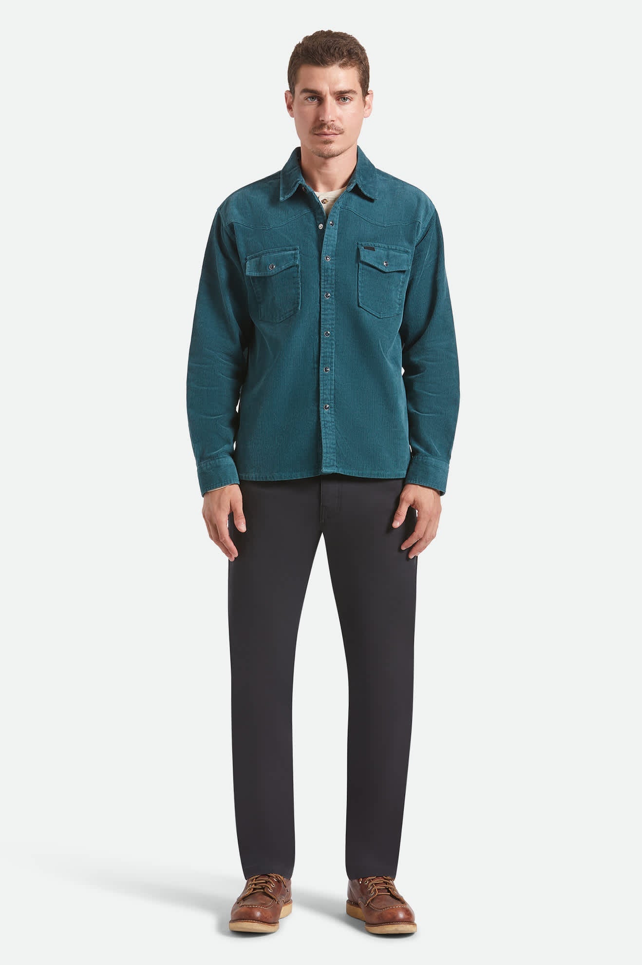 New West Relaxed Overshirt - Night Sage Corduroy