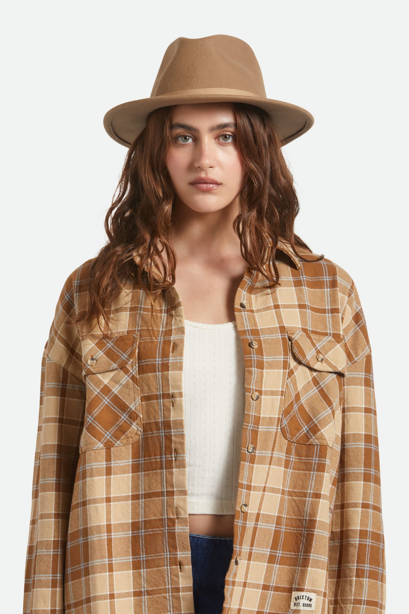 Messer Packable Fedora - Khaki/Khaki