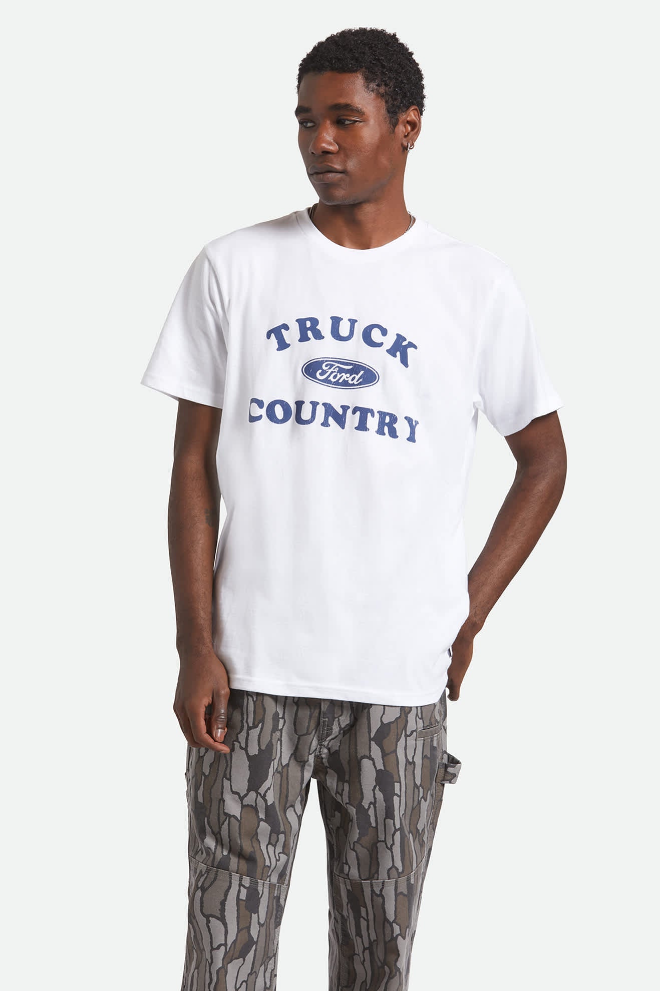 Ford Truck Country S/S Standard T-Shirt - Wimbledon White