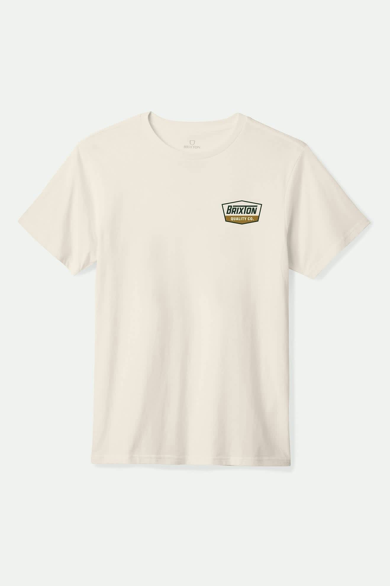 Regal S/S Standard T-Shirt - Cream/Dark Green/Metal Bronze