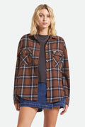 Bowery Vintage Overshirt - Pinecone Brown/Black/Borrowed Blue