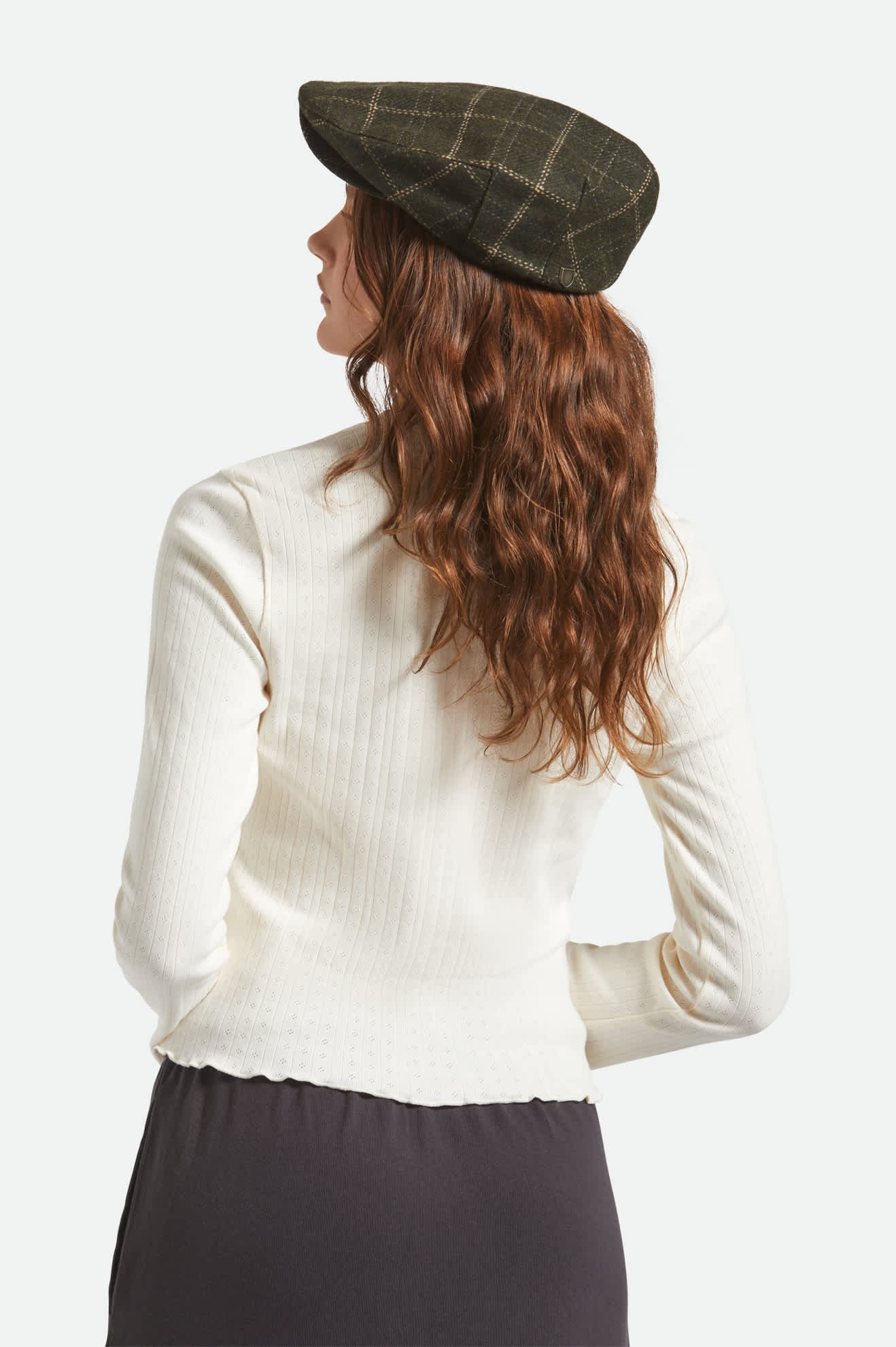 Barrel Flat Cap - Moss/Sand