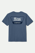 Linwood S/S Standard T-Shirt - Harbor Blue/Cool Grey/Washed Copper